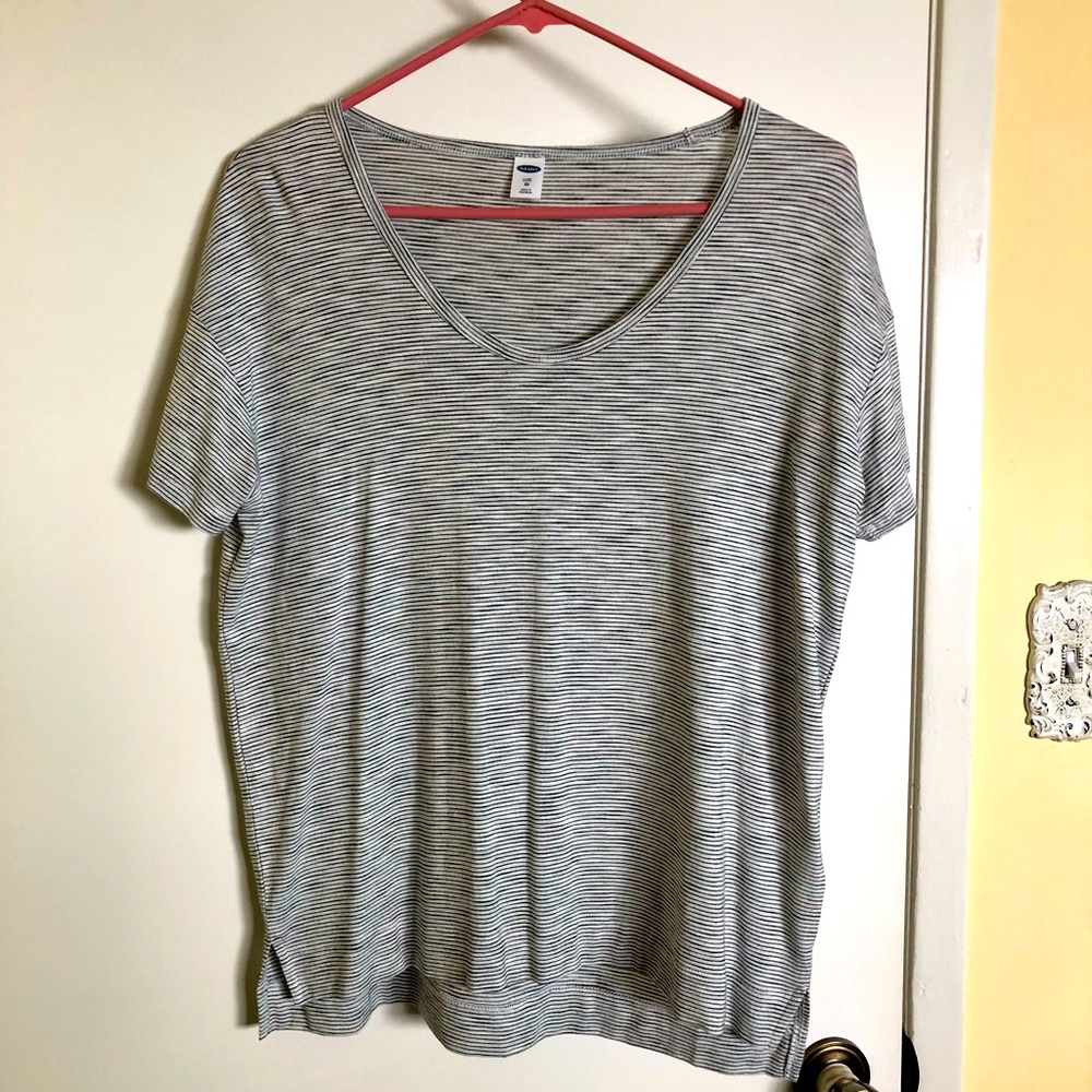 Oversized stripped shirt